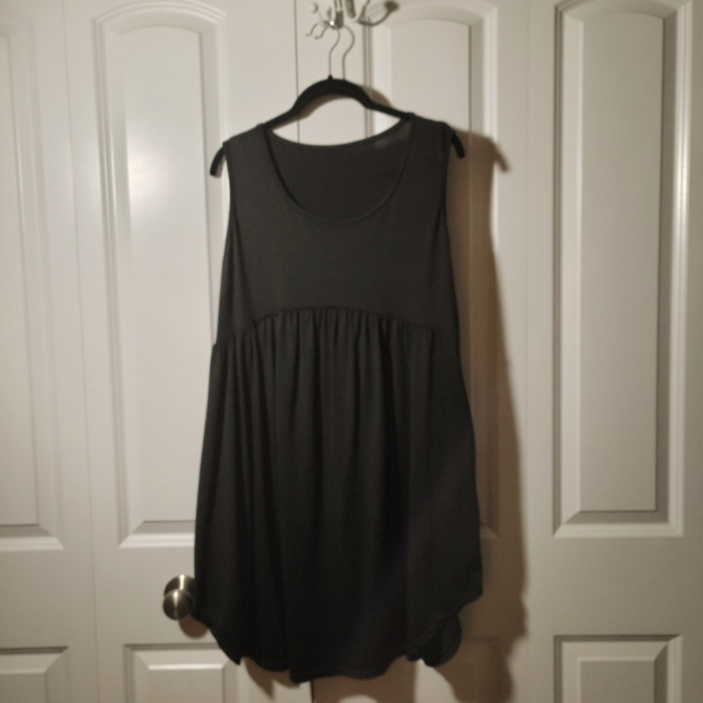 Women's black swim cover-up